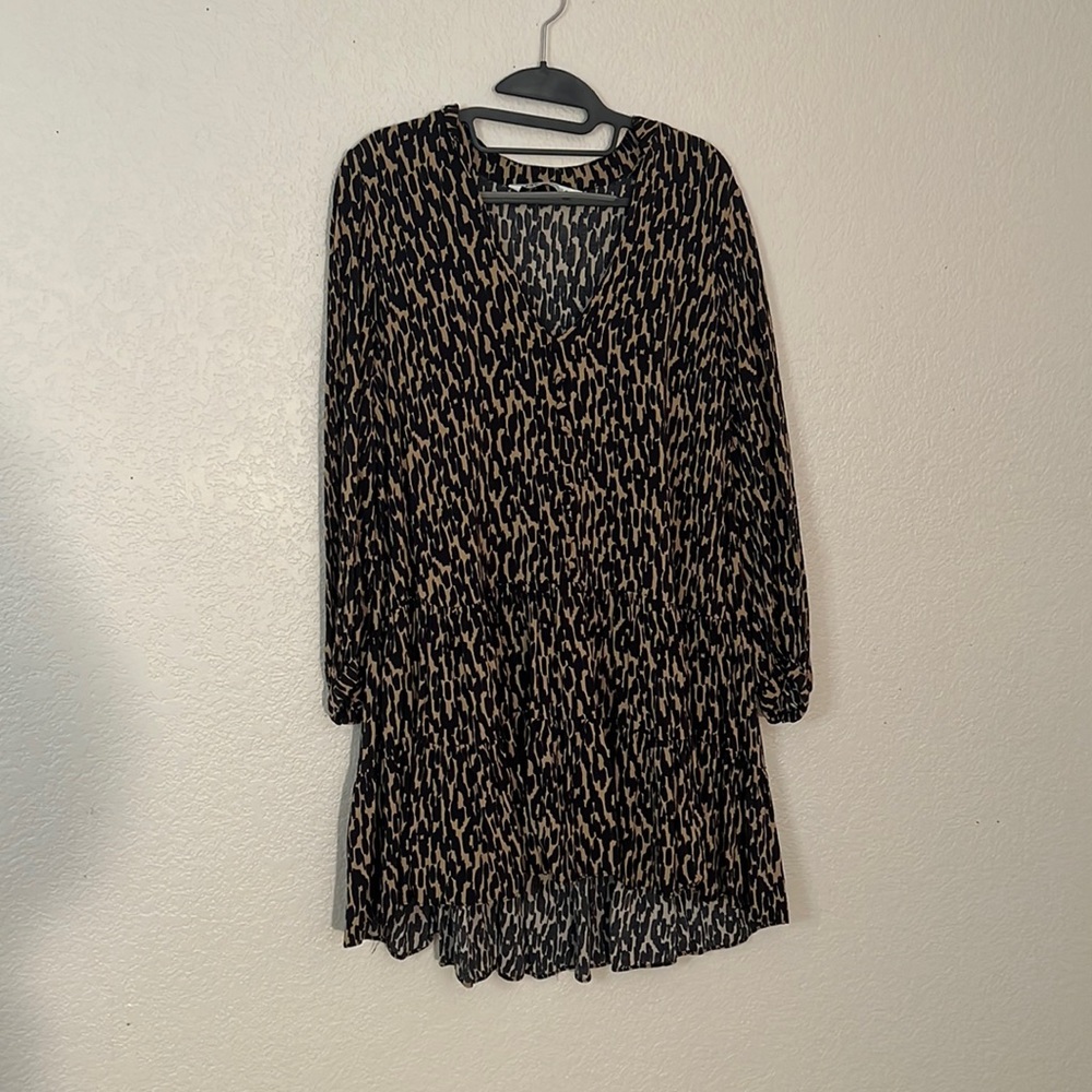 Zara leopard print dress